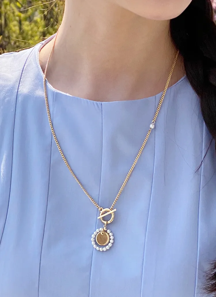 パールコインネックレス・全2色 | DHOLIC PLUS | 詳細画像1