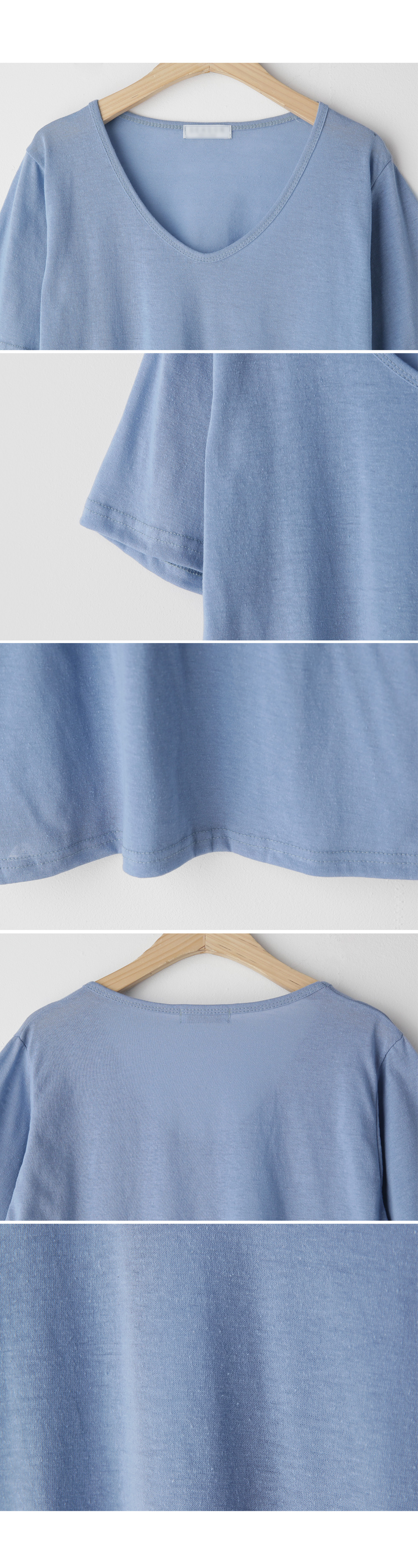 リネン混UネックTシャツ・全6色 | DHOLIC | 詳細画像10