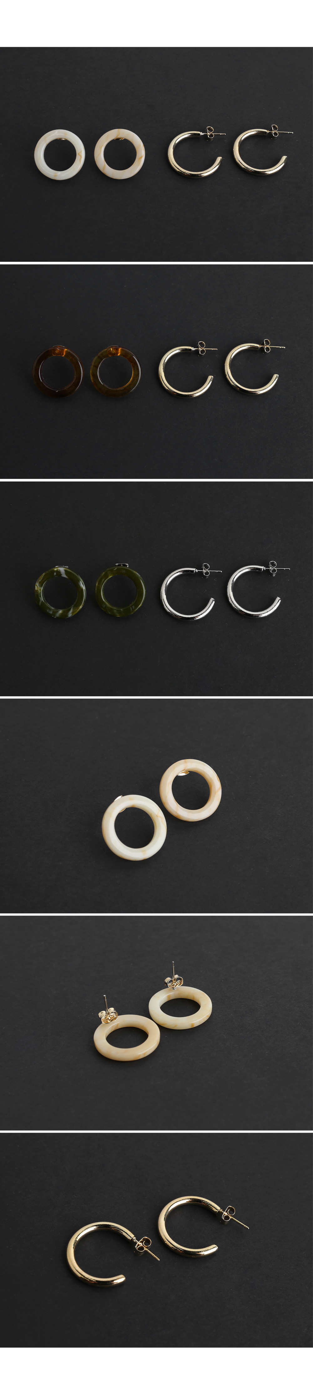 リング&フープピアス2SET・全3色 | DHOLIC PLUS | 詳細画像13