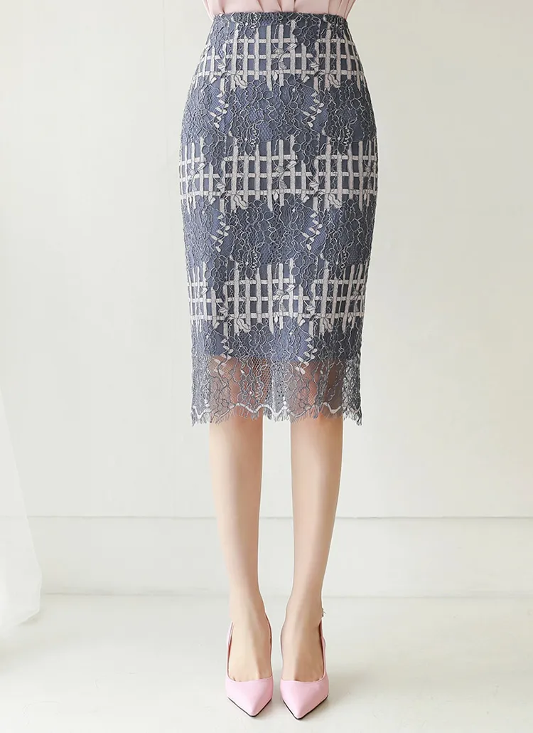 Hラインレーススカート | styleonme | 詳細画像1