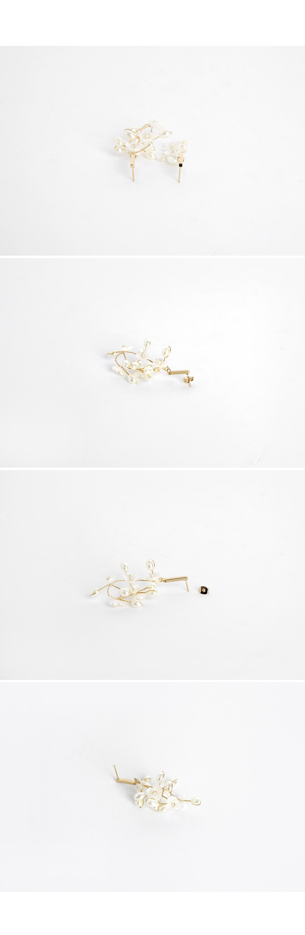 アンバランスパールフラワーピアス・全1色 | DHOLIC PLUS | 詳細画像8