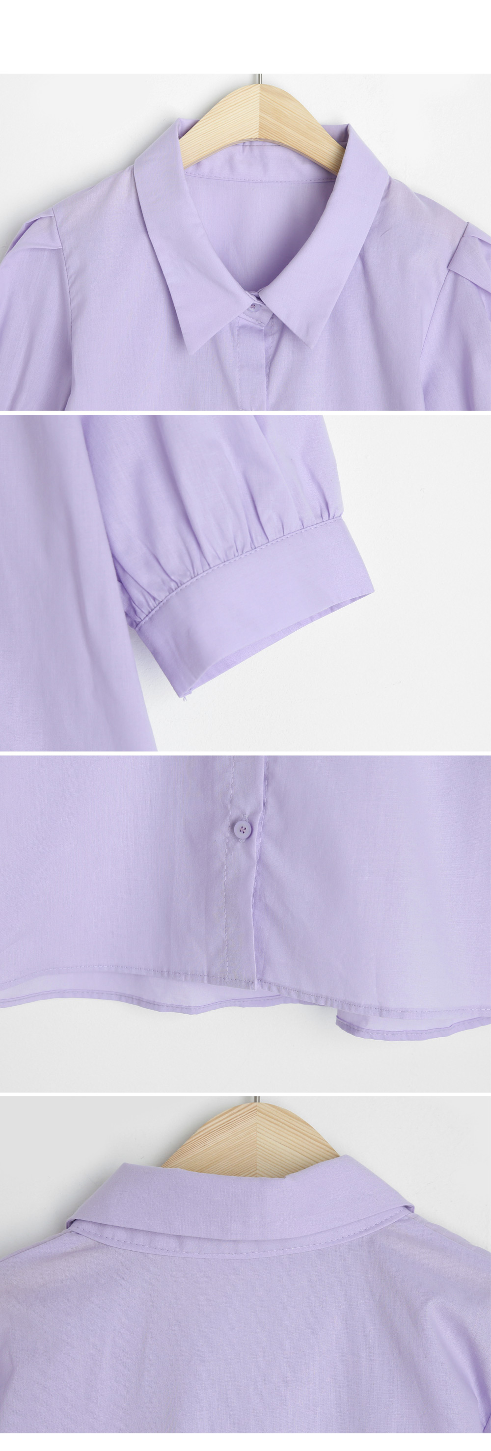 ショートパフスリーブシャツ・全3色 | DHOLIC | 詳細画像10