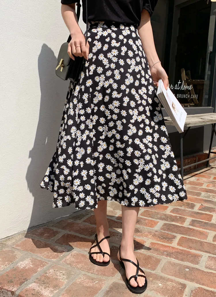 フラワーフレアロングスカート | ontheriver | 詳細画像1