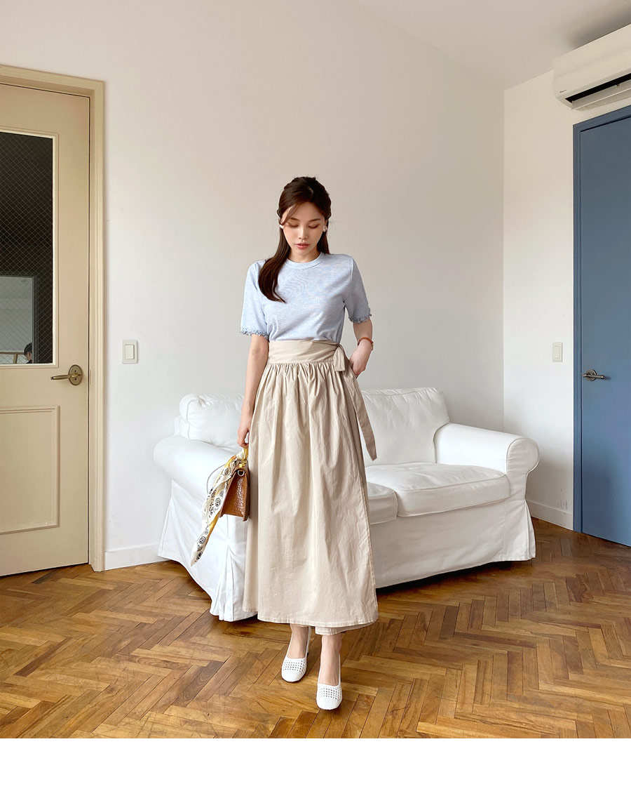 ラップギャザースカート・全2色 | DHOLIC PLUS | 詳細画像4