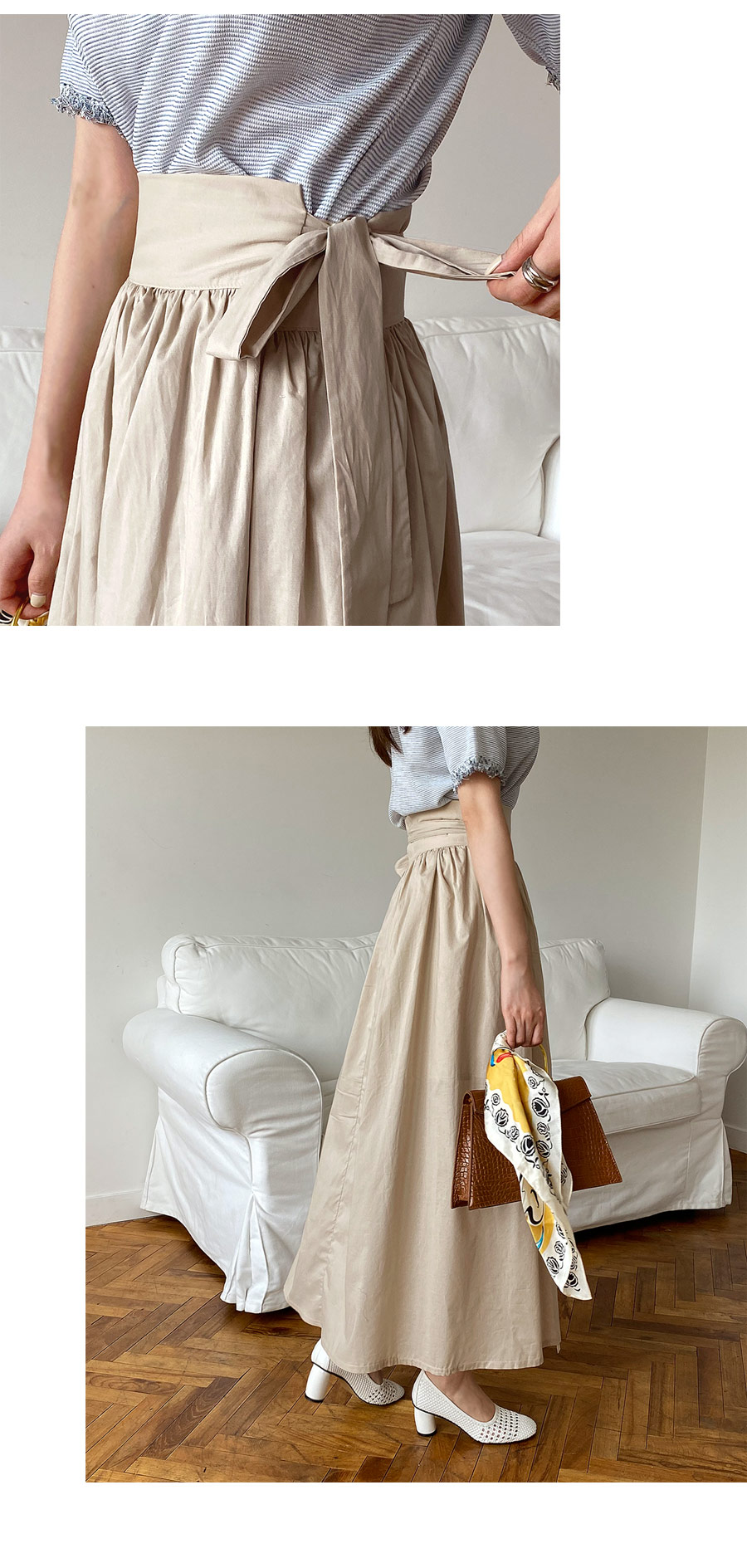 ラップギャザースカート・全2色 | DHOLIC PLUS | 詳細画像6