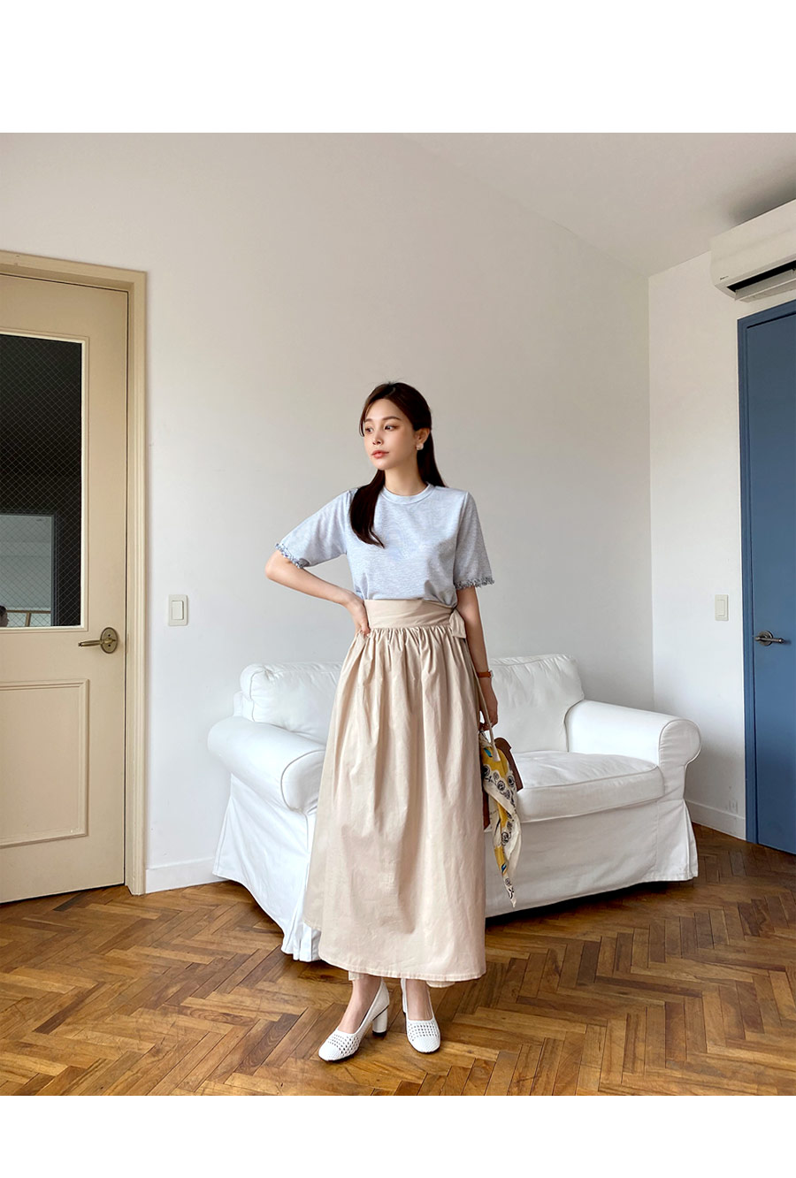 ラップギャザースカート・全2色 | DHOLIC PLUS | 詳細画像9