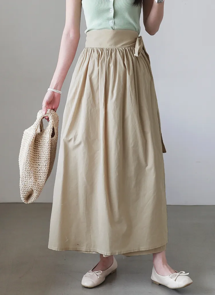 ラップギャザースカート・全2色 | DHOLIC PLUS | 詳細画像1