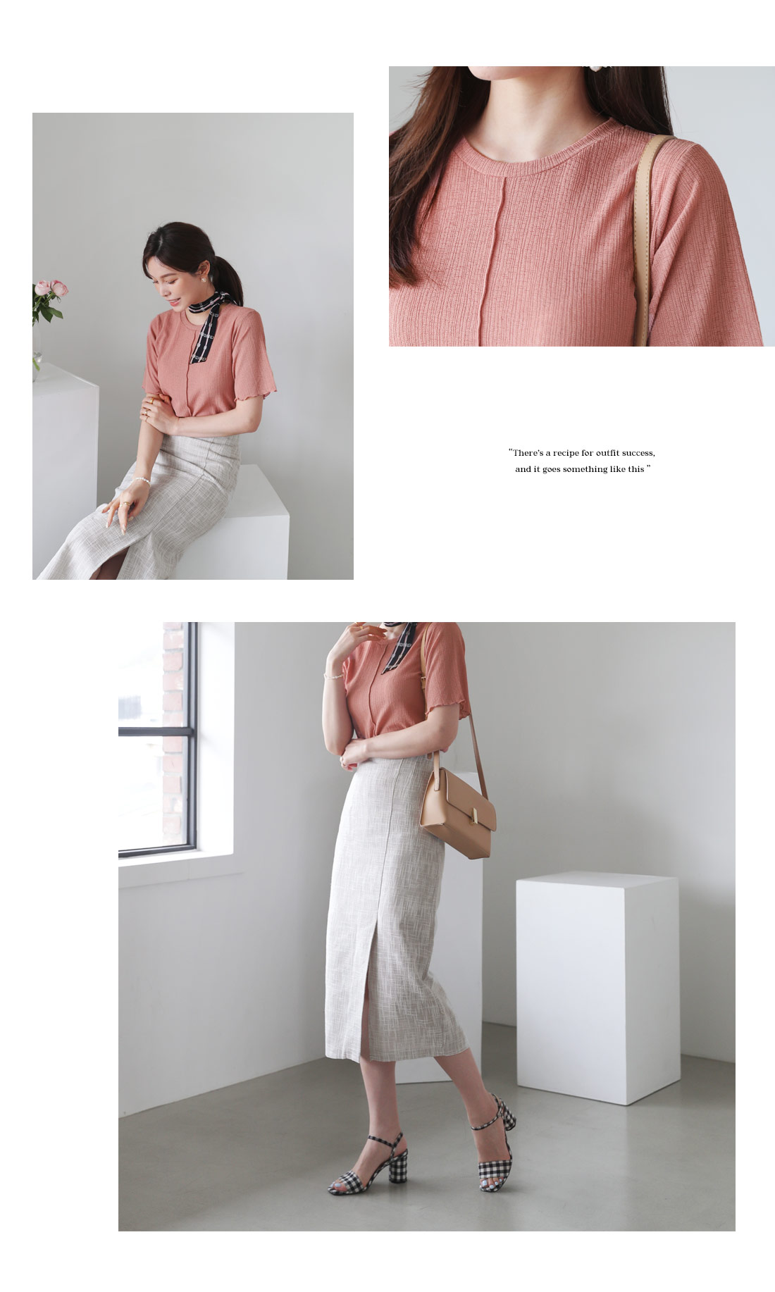 メランジHラインスカート・全3色 | DHOLIC PLUS | 詳細画像7