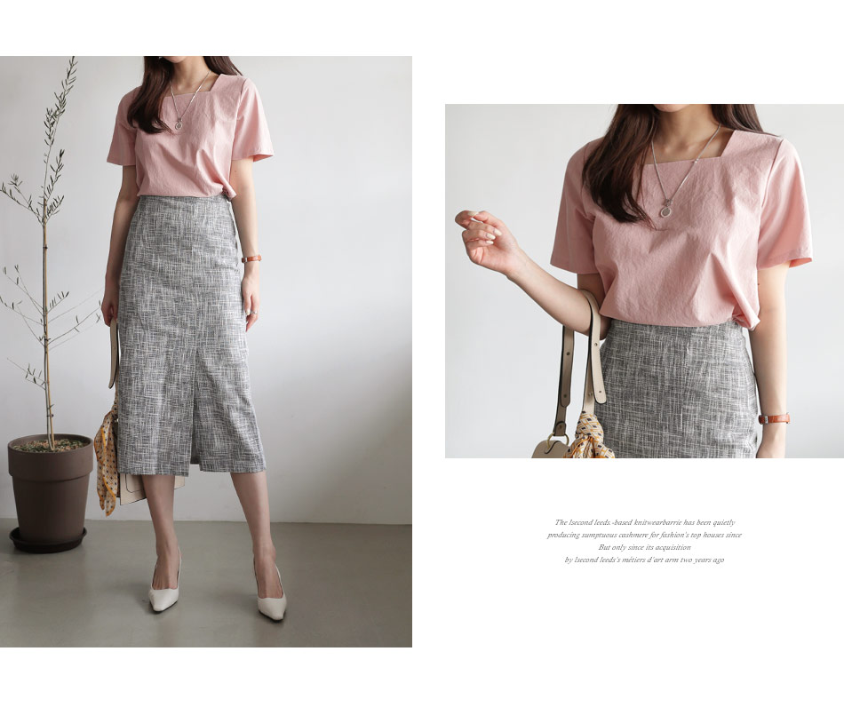 メランジHラインスカート・全3色 | DHOLIC PLUS | 詳細画像11