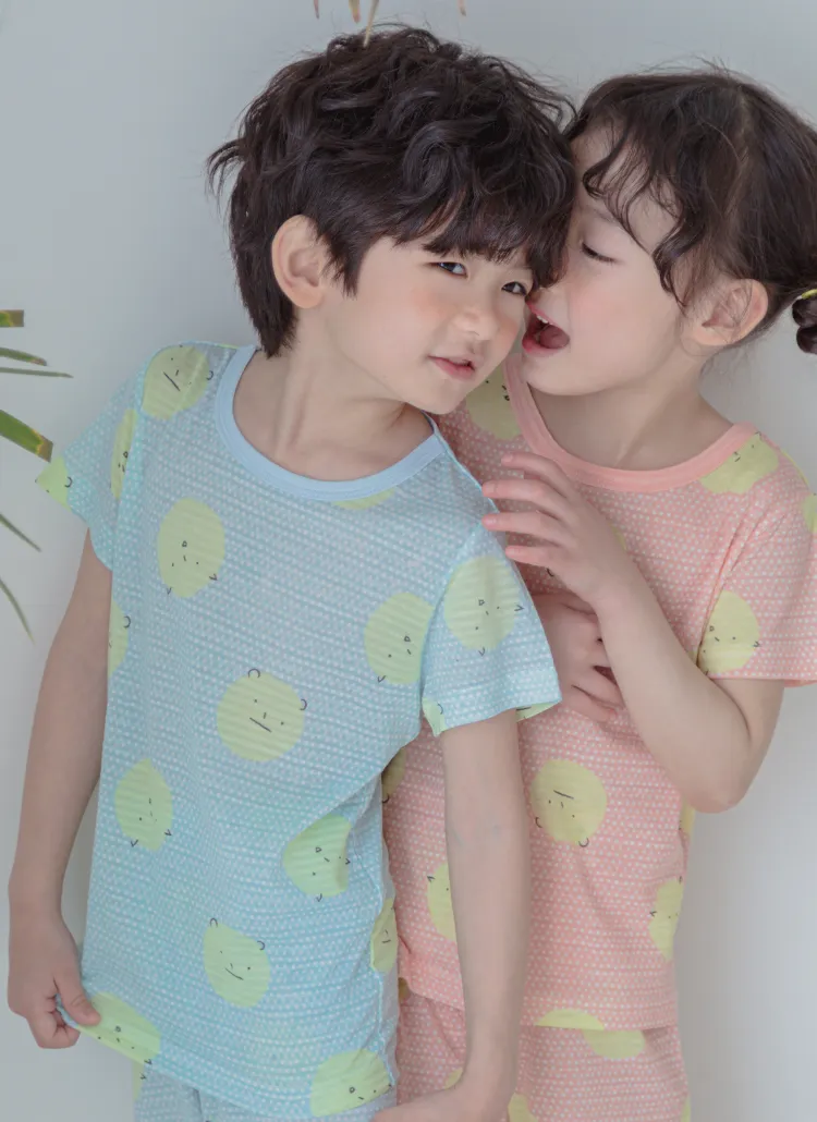 Neon dotパジャマSET(ブルー) | 詳細画像1