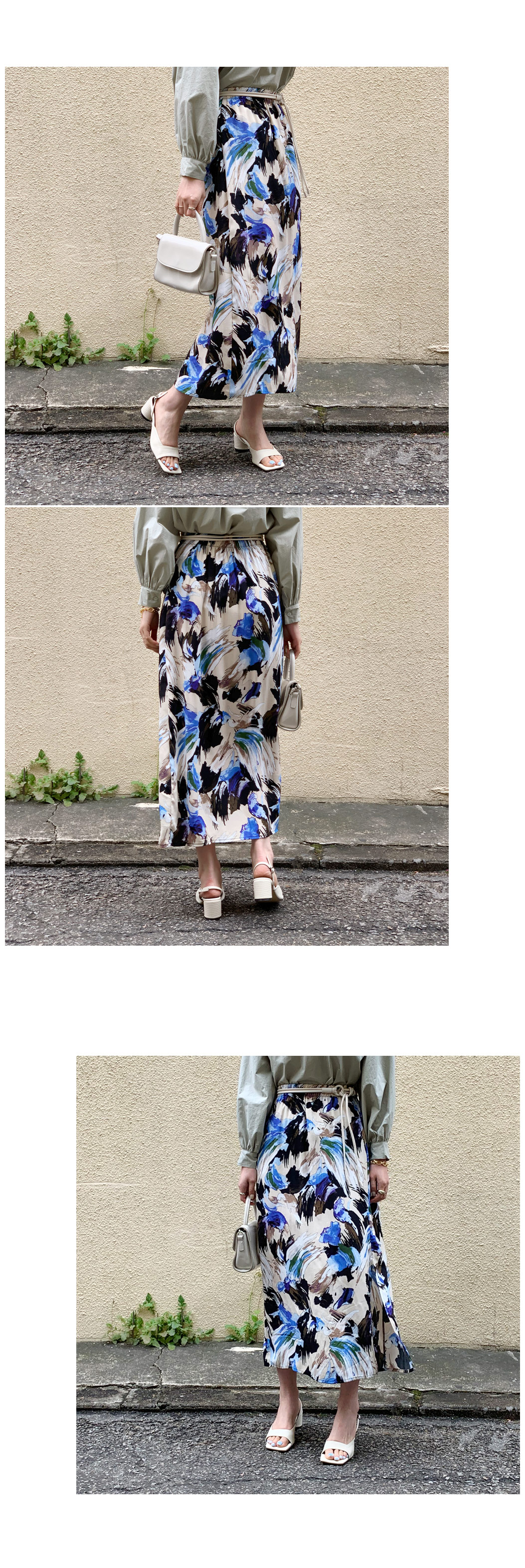 イージー花柄スカート・全2色 | DHOLIC PLUS | 詳細画像2