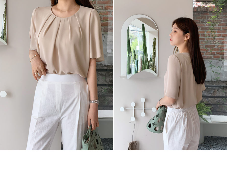 タックネックブラウス・全3色 | DHOLIC PLUS | 詳細画像5