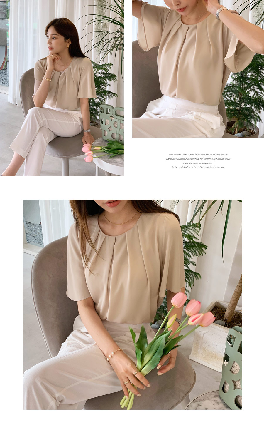 タックネックブラウス・全3色 | DHOLIC PLUS | 詳細画像7