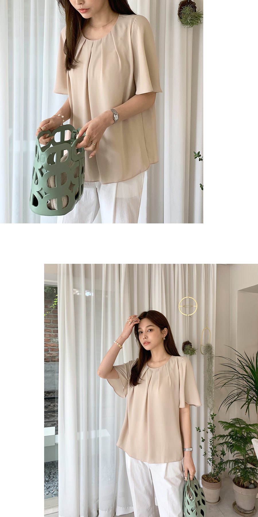 タックネックブラウス・全3色 | DHOLIC PLUS | 詳細画像10