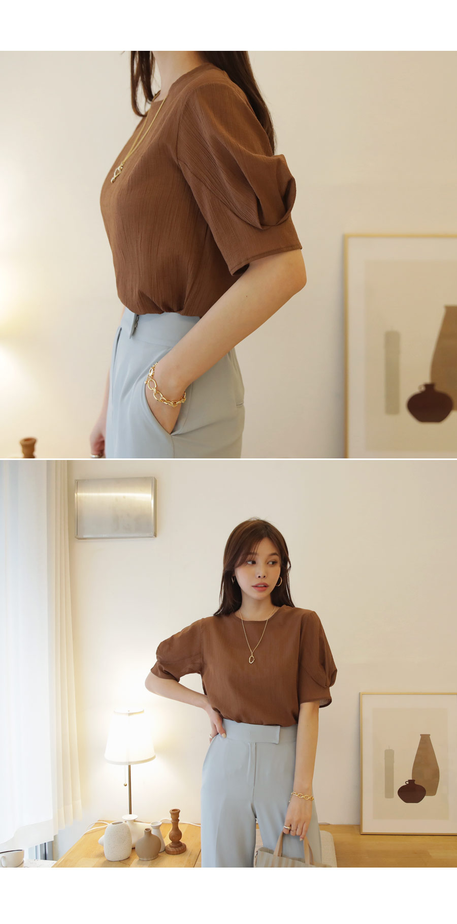 パフシアーブラウス・全3色 | DHOLIC PLUS | 詳細画像4