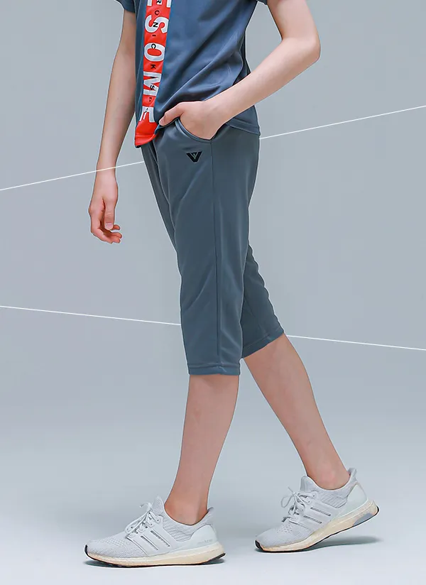 RP05シンプル7分丈パンツ(チャコール) | 詳細画像1