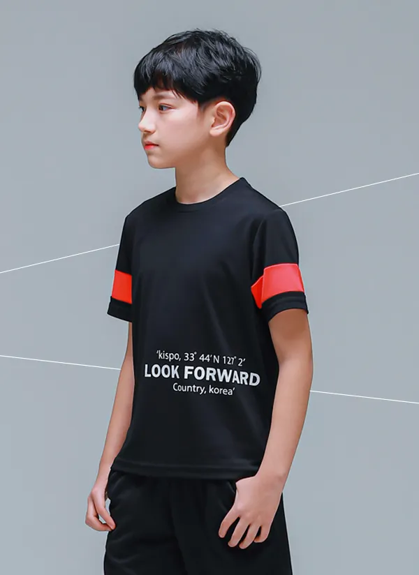LOOK英字Tシャツ(ブラック) | 詳細画像1