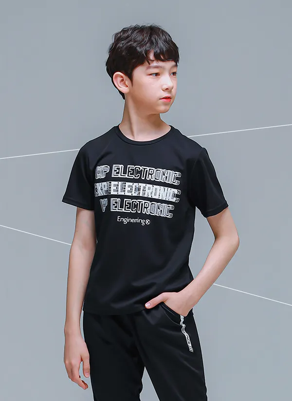 ELECTRONIC半袖Tシャツ(ブラック) | 詳細画像1