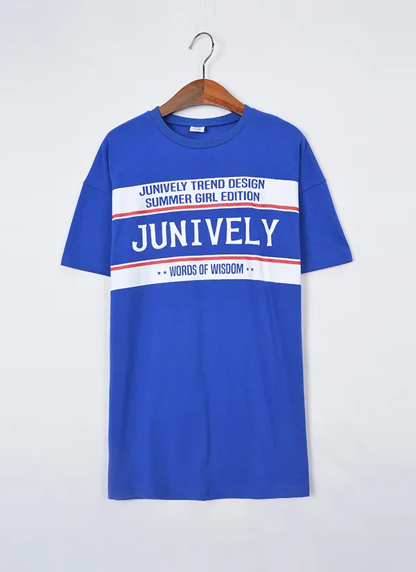 Junively半袖Tシャツ(ブルー) | 詳細画像1