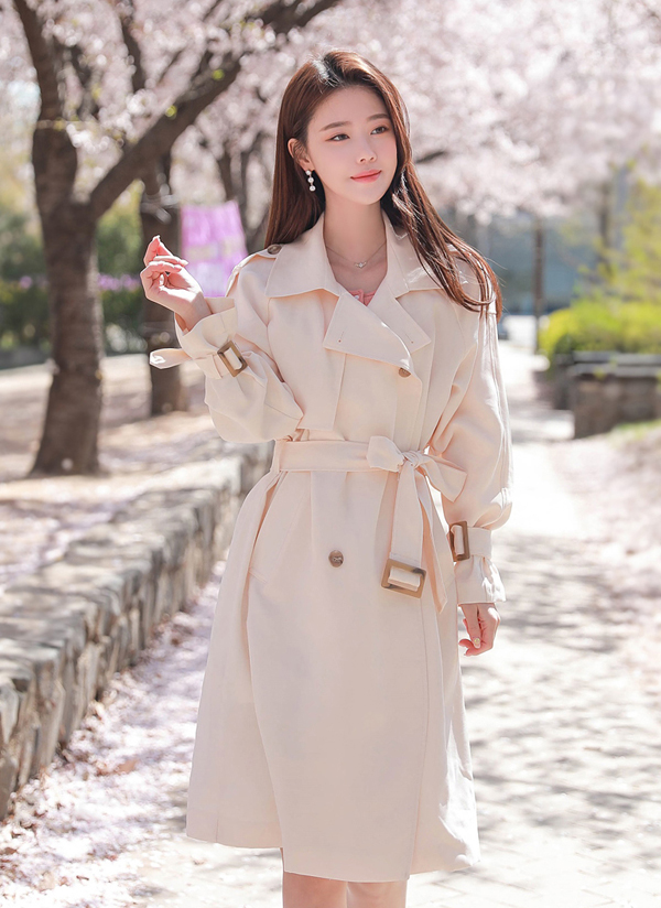 ベルト付カラートレンチコート レディースファッション通販 Dholicディーホリック ファストファッション 水着 ワンピース