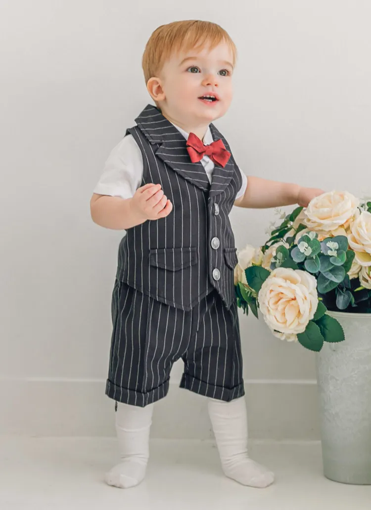 ストライプスーツ3SET(ネイビー) | 詳細画像1