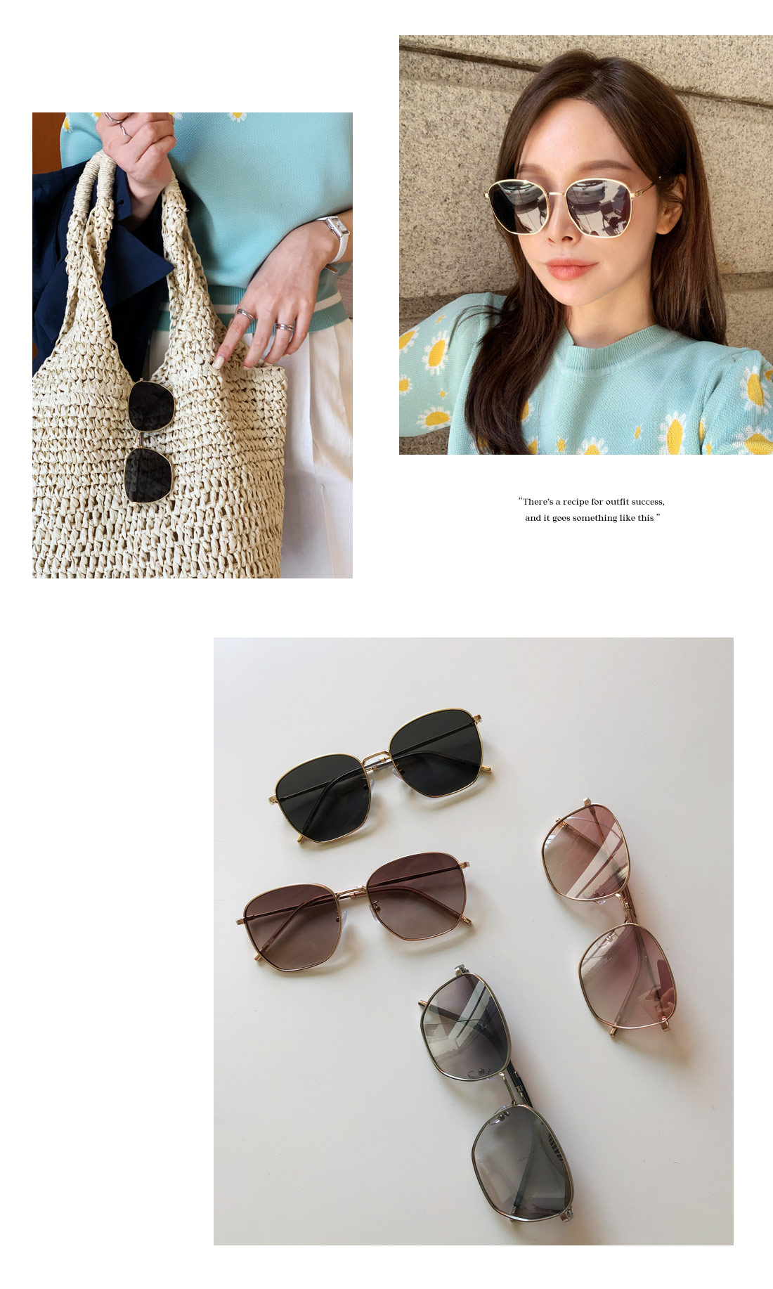 UV400スクエアフレームサングラス・全4色 | DHOLIC PLUS | 詳細画像5