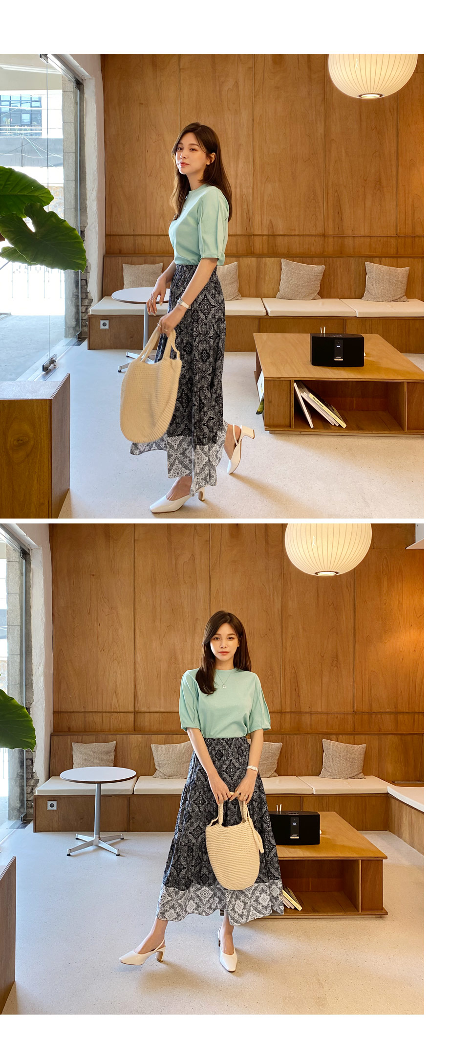 ペイズリーロングスカート・全2色 | DHOLIC PLUS | 詳細画像4