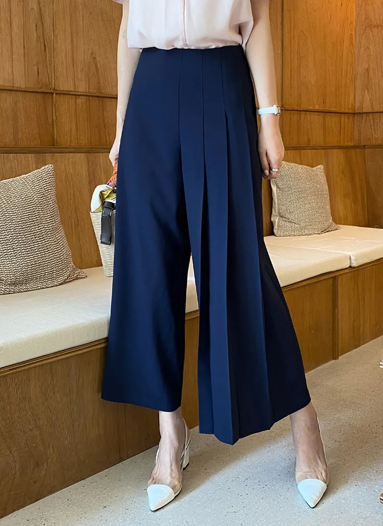 ハーフプリーツパンツ・全2色 | DHOLIC PLUS | 詳細画像1