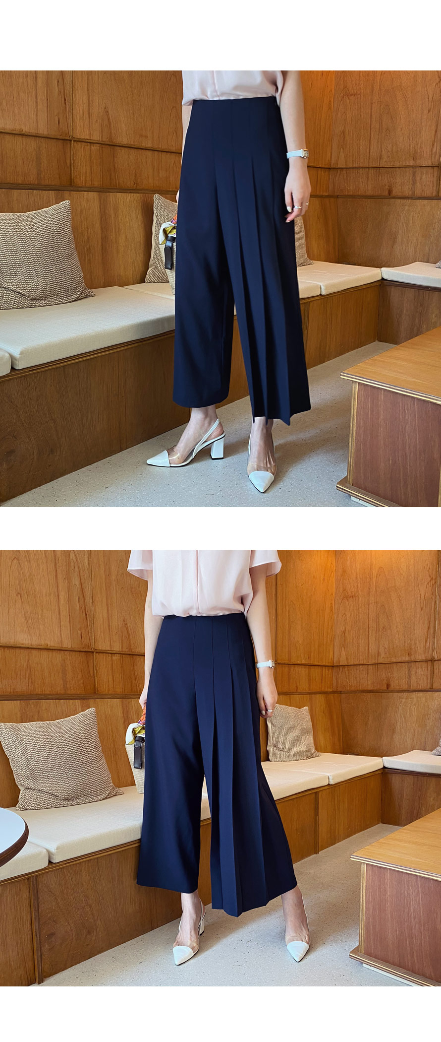 ハーフプリーツパンツ・全2色 | DHOLIC PLUS | 詳細画像2