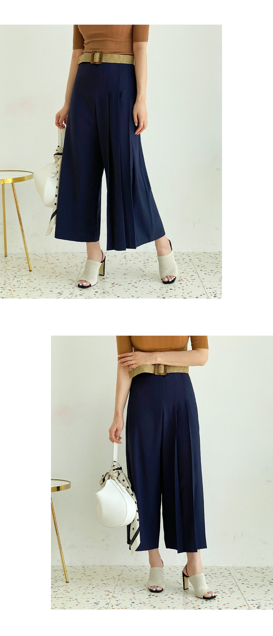 ハーフプリーツパンツ・全2色 | DHOLIC PLUS | 詳細画像8