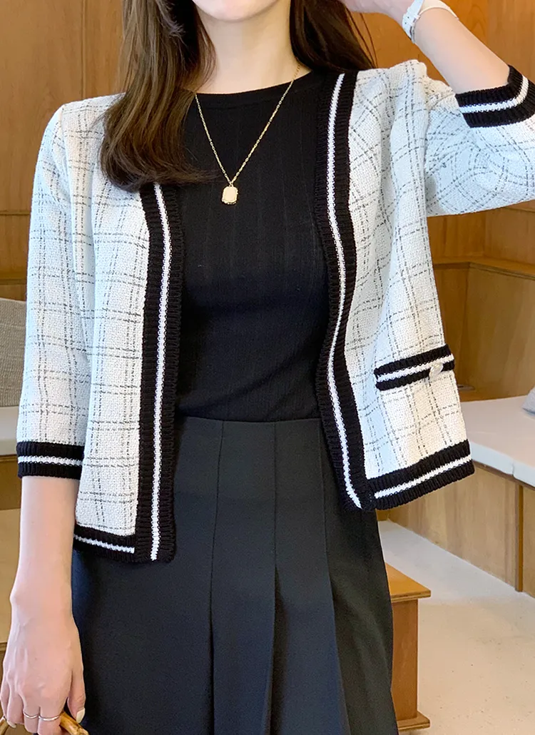 ツイードチェックジャケット・全2色 | DHOLIC PLUS | 詳細画像1