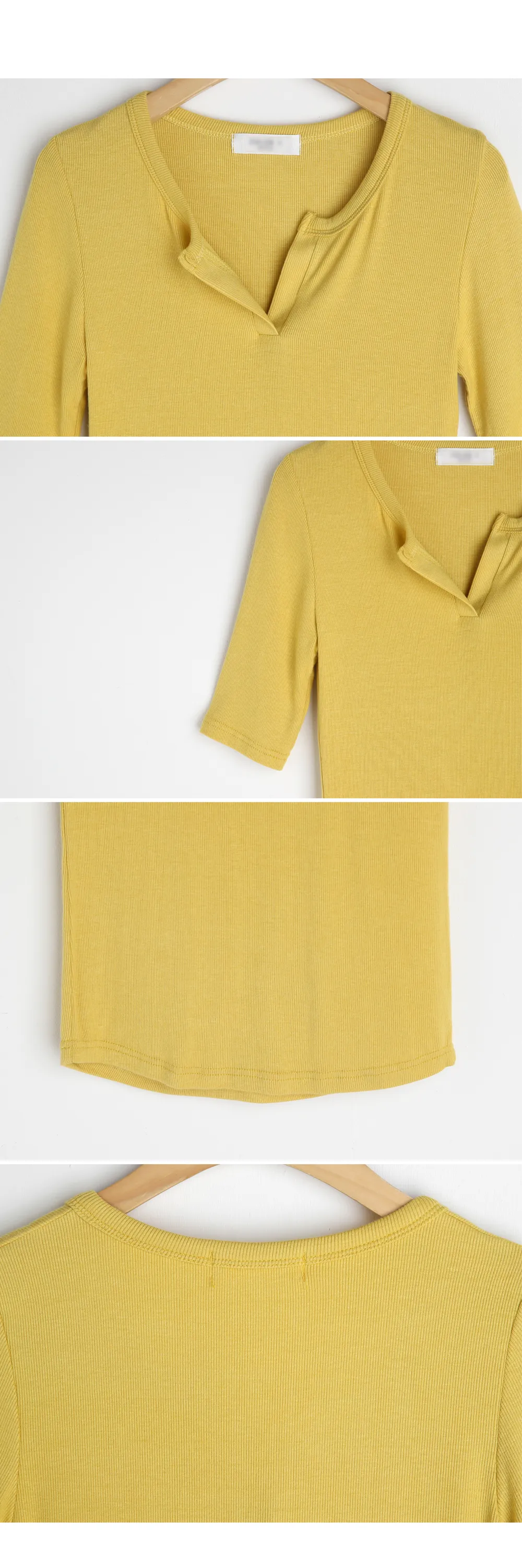 ネックスリットリブTシャツ・全5色 | DHOLIC | 詳細画像10
