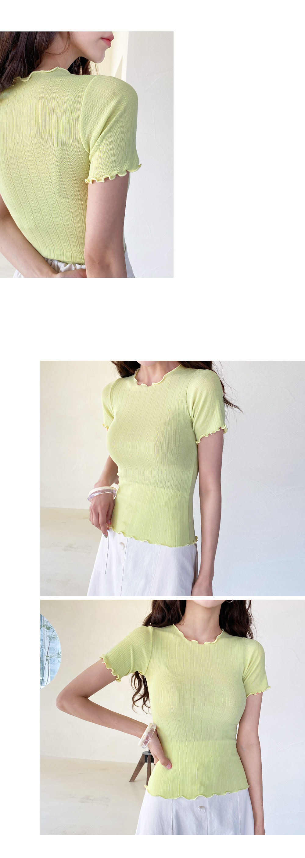 ウェーブスリムTシャツ・全3色 | DHOLIC | 詳細画像5