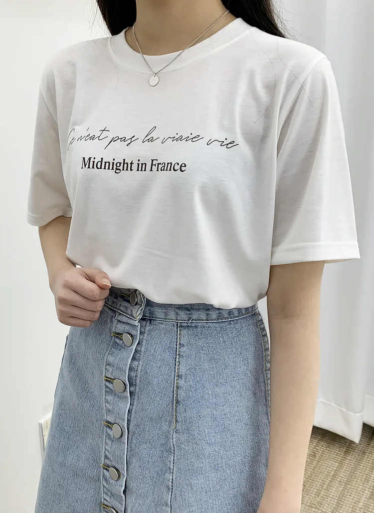 MidnightレタリングTシャツ | bullang girls | 詳細画像1