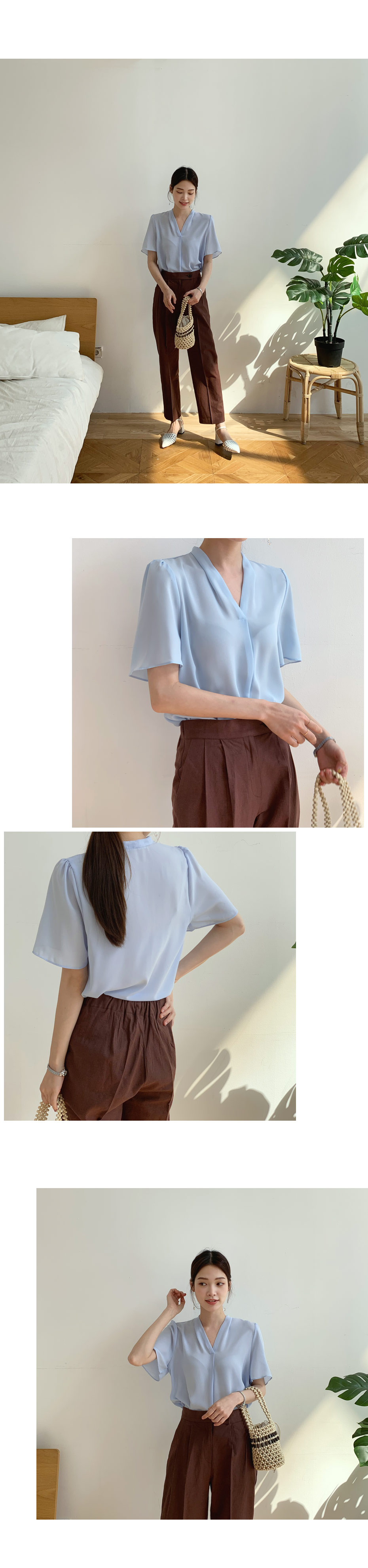 Vネックブラウス・全4色 | DHOLIC PLUS | 詳細画像2