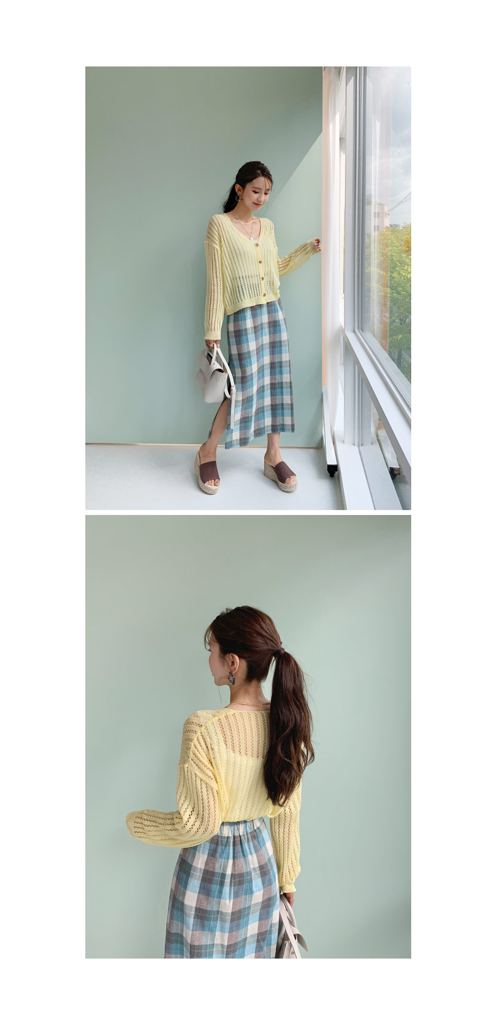 【春♪新作】【全2色】チェックスリットスカート　ブラック ワイン S/M【check-0107jjsk】(lam)(0303) チェックスリットスカート・全2色 | レディースファッション通販