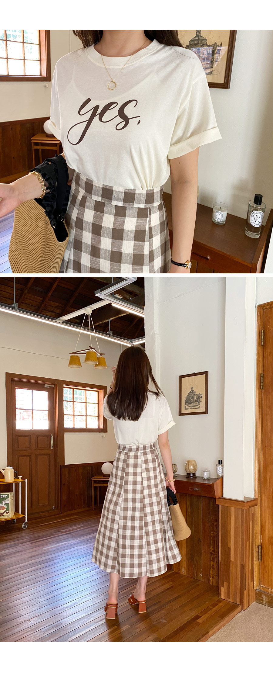 チェックAラインスカート・全2色 | DHOLIC PLUS | 詳細画像12
