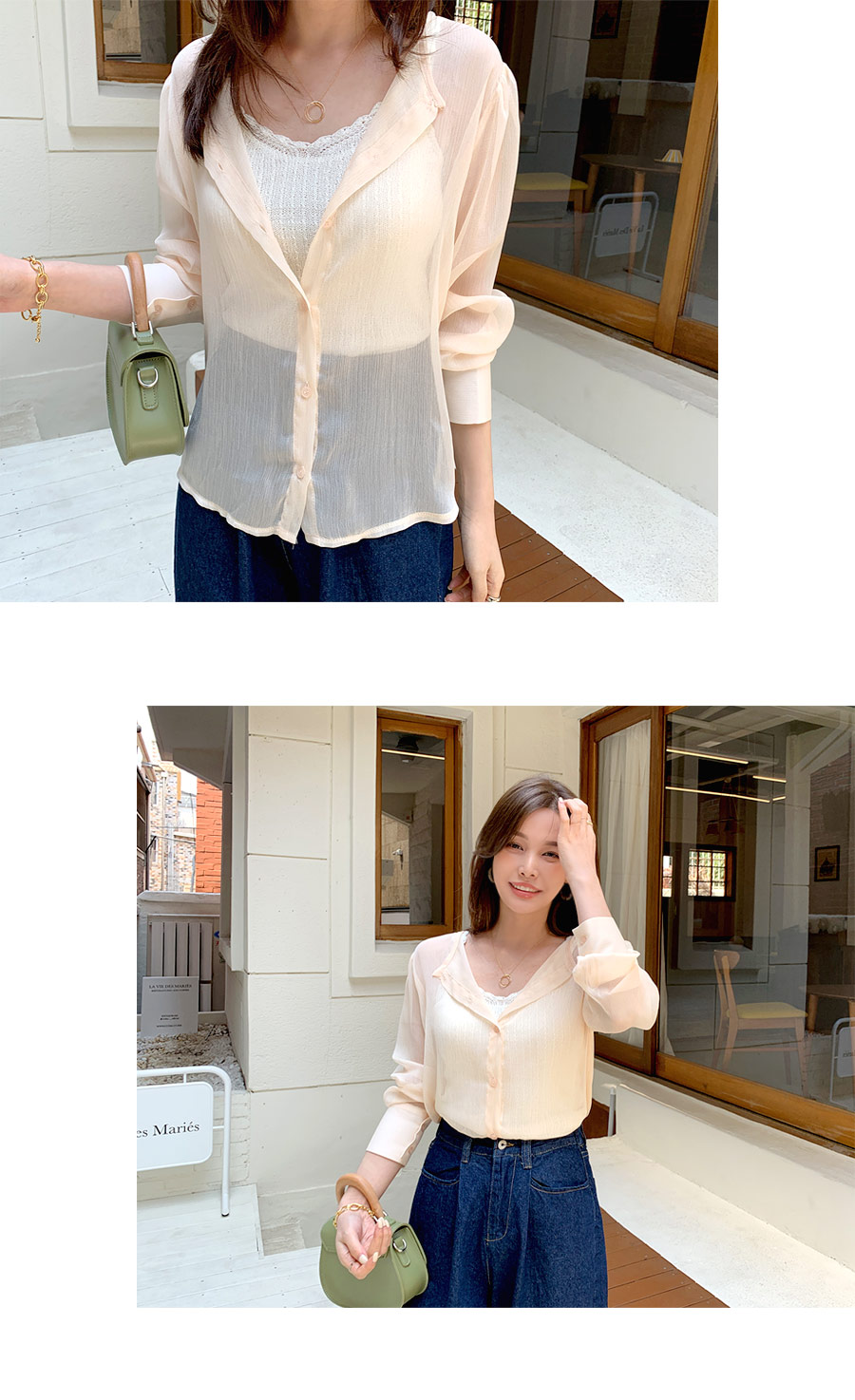 2WAYシースルーブラウス・全3色 | DHOLIC PLUS | 詳細画像9