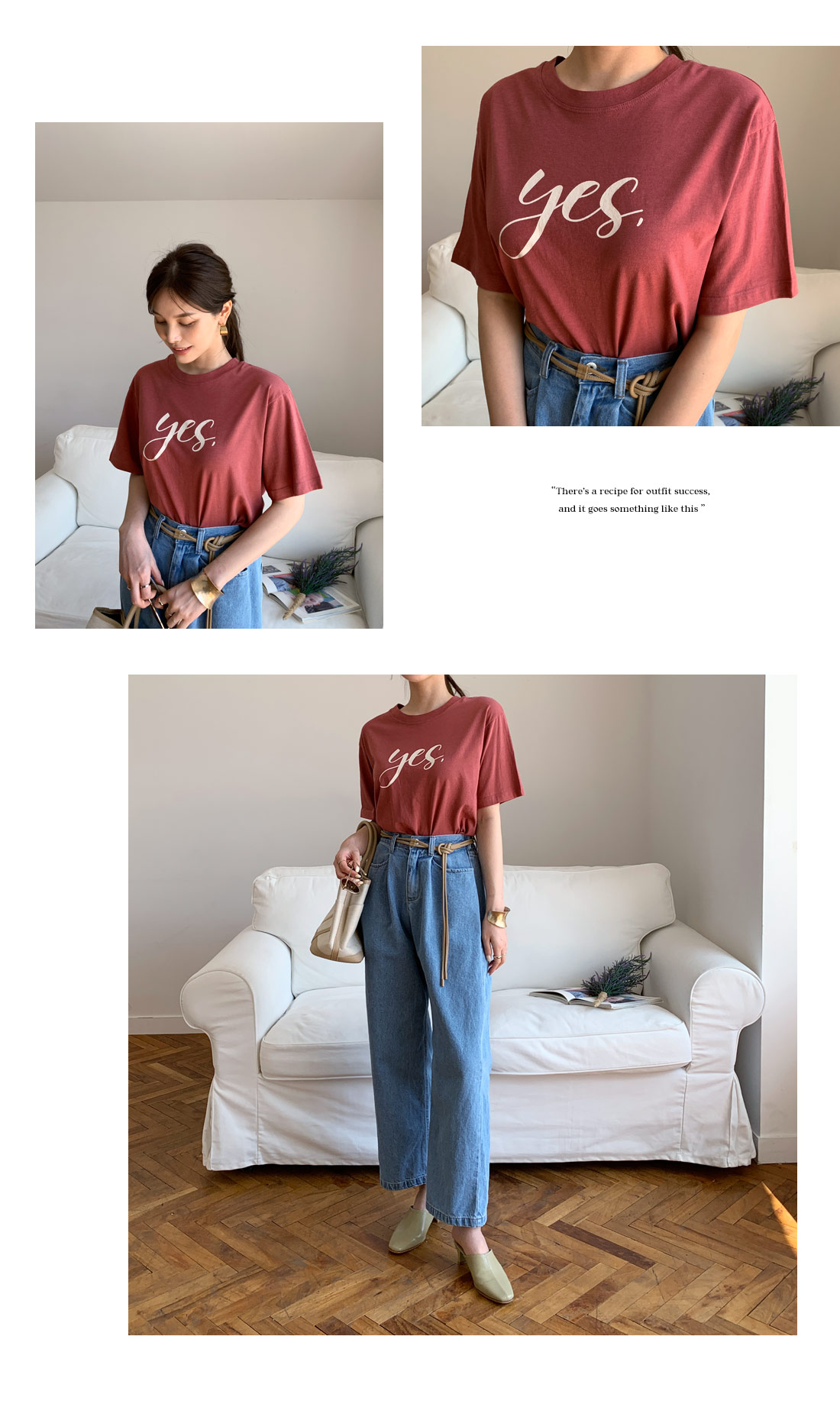yes,コットンTシャツ・全3色 | DHOLIC PLUS | 詳細画像7