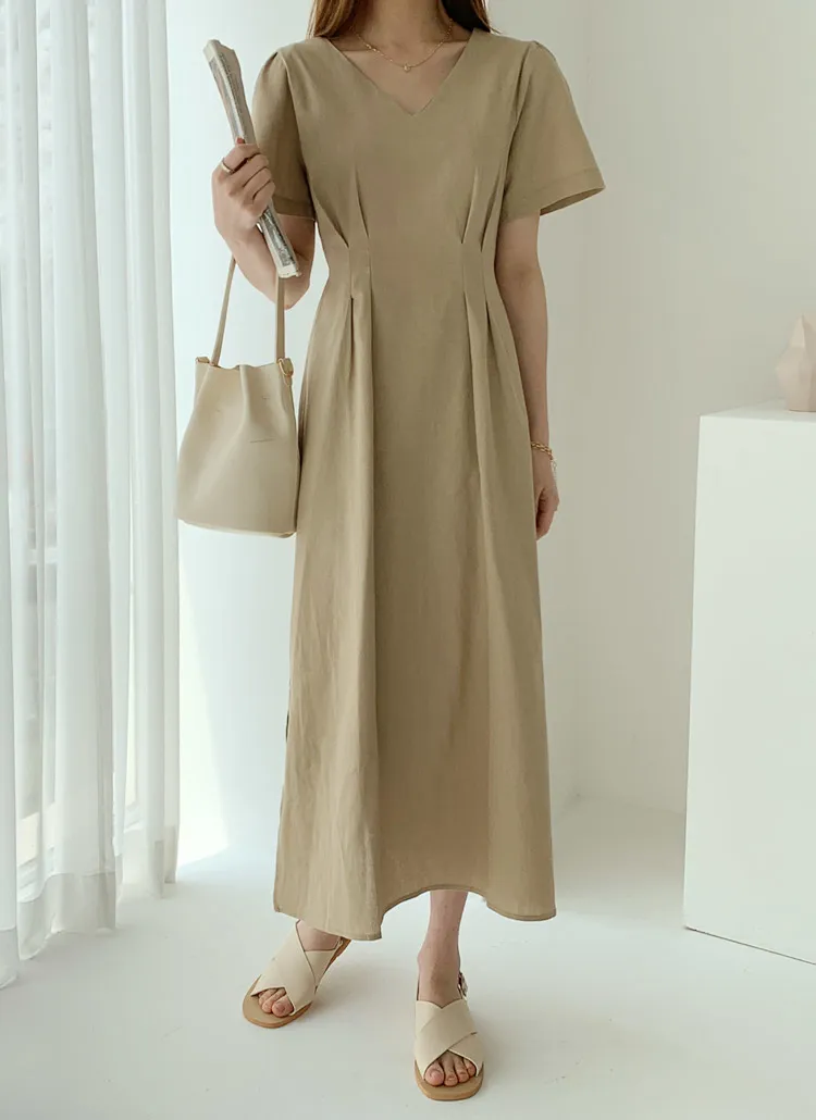 ウエストタックロングワンピース | ontheriver | 詳細画像1