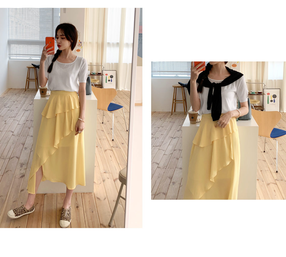 ラッフルフレアスカート・全3色 | DHOLIC PLUS | 詳細画像7