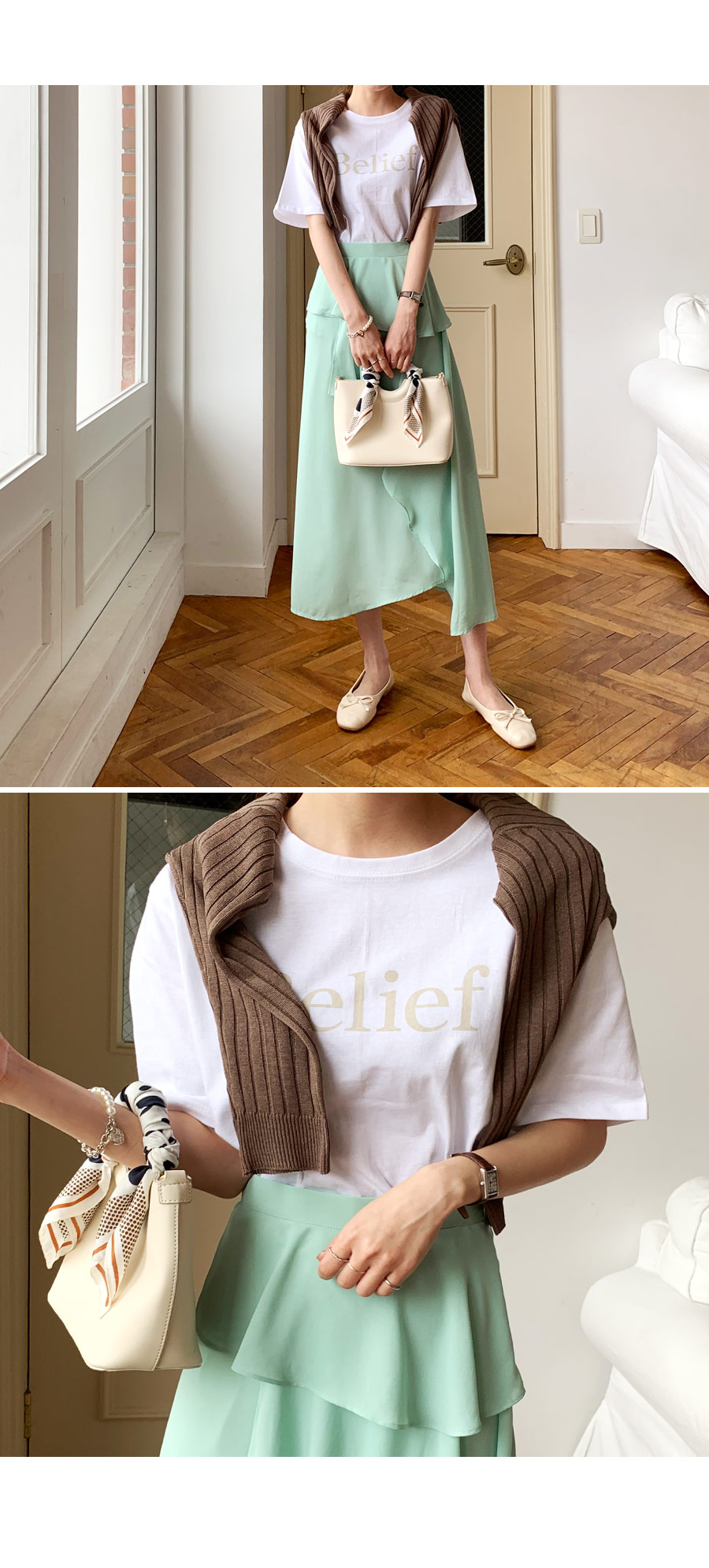 ラッフルフレアスカート・全3色 | DHOLIC PLUS | 詳細画像9