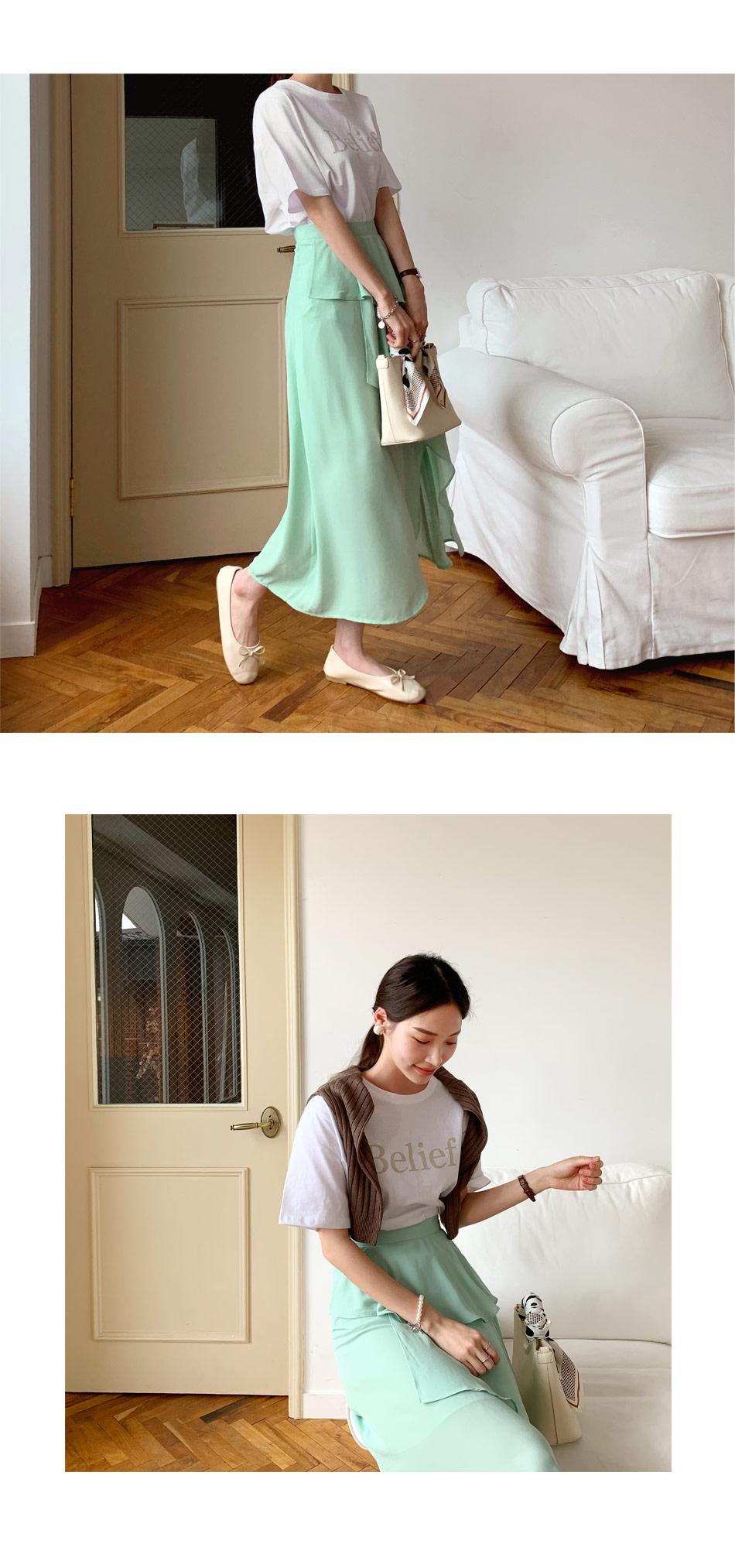 ラッフルフレアスカート・全3色 | DHOLIC PLUS | 詳細画像10