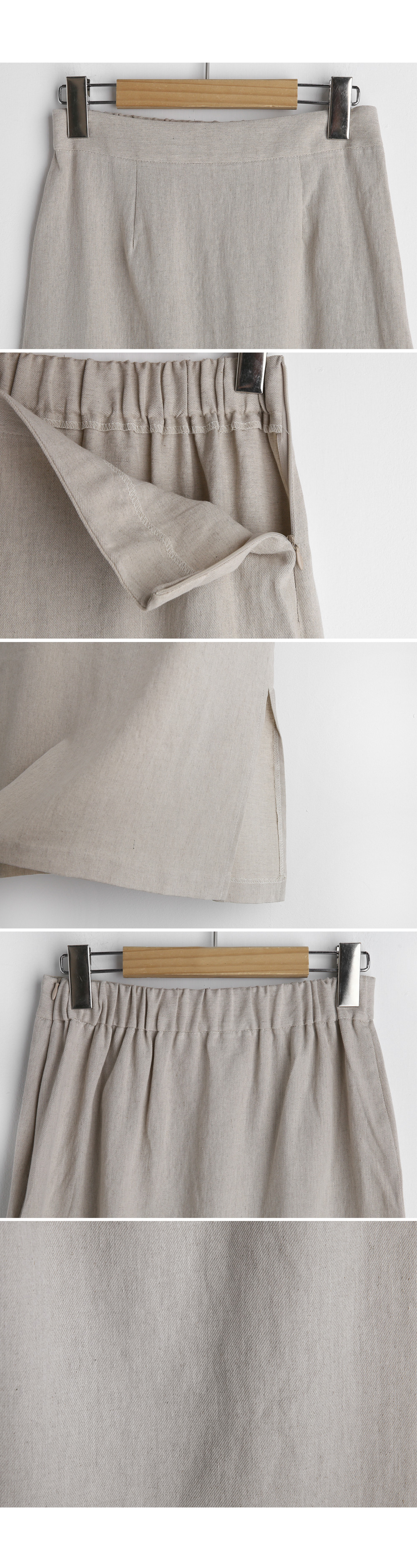 リネン混スリットスカート・全6色 | DHOLIC PLUS | 詳細画像16