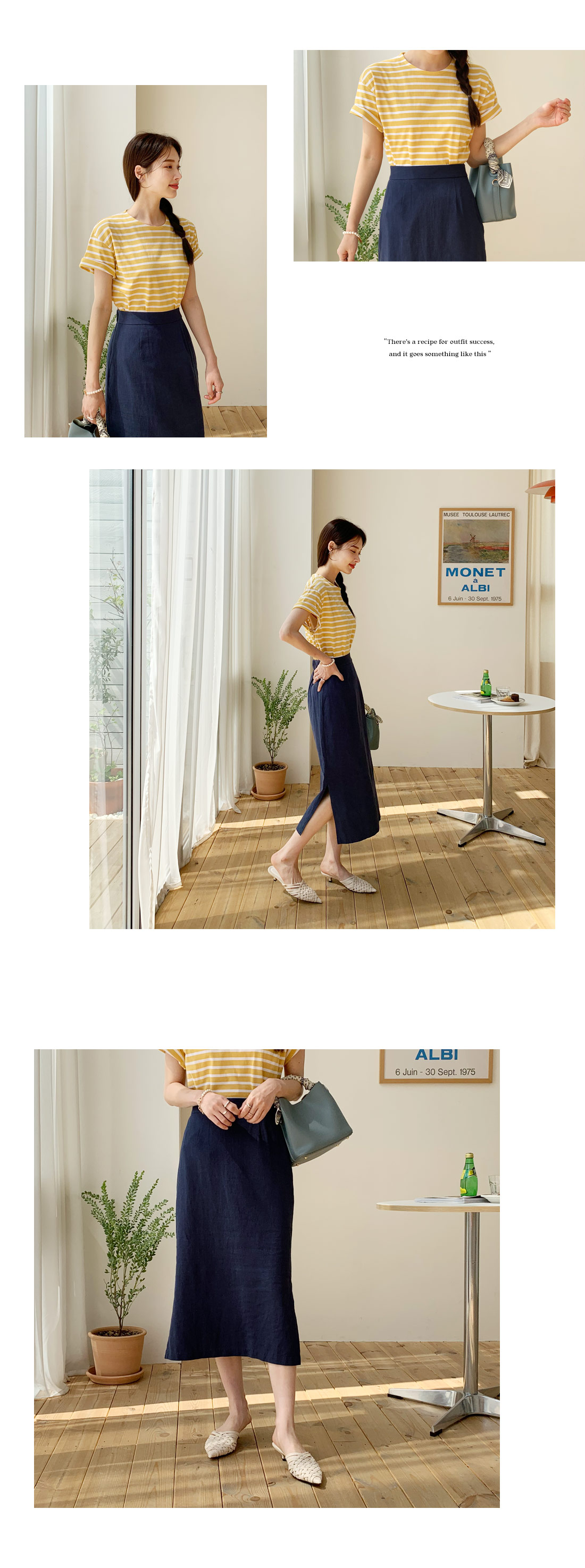 リネン混スリットスカート・全6色 | DHOLIC PLUS | 詳細画像11