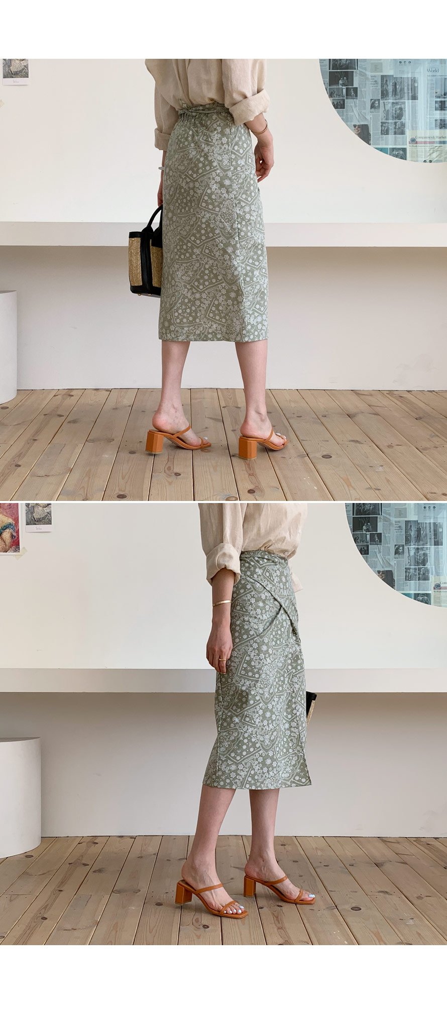 ペイズリーラップスカート・全4色 | DHOLIC PLUS | 詳細画像11
