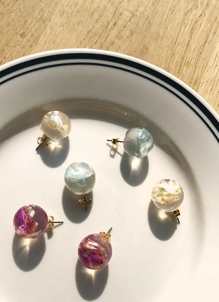 クリアボールピアス・全3色 | DHOLIC PLUS | 詳細画像1