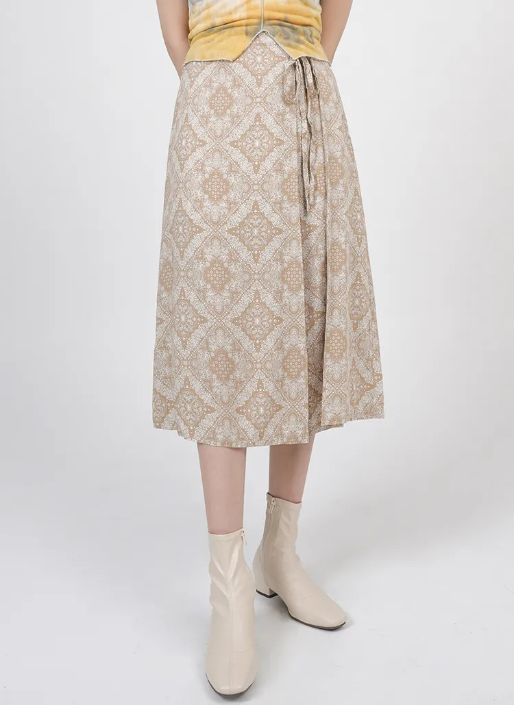 ストラップペイズリースカート | ouruniform | 詳細画像1