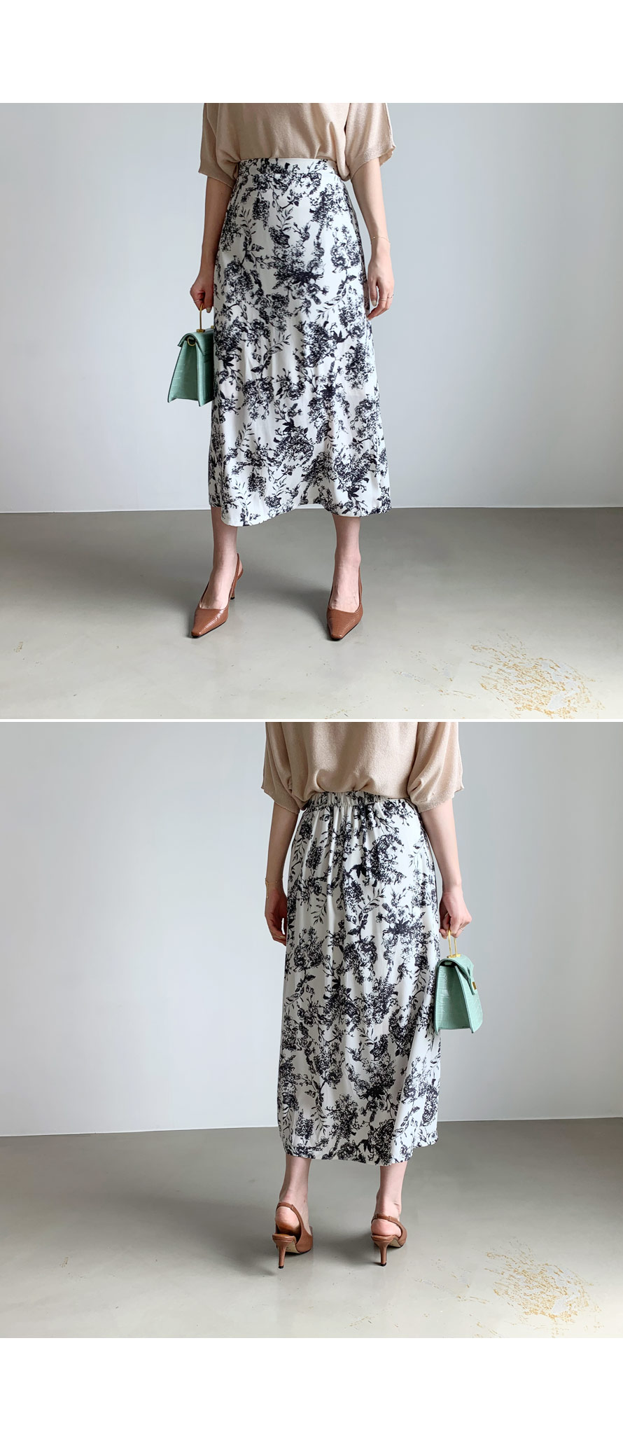 パターンフレアスカート・全2色 | DHOLIC PLUS | 詳細画像2