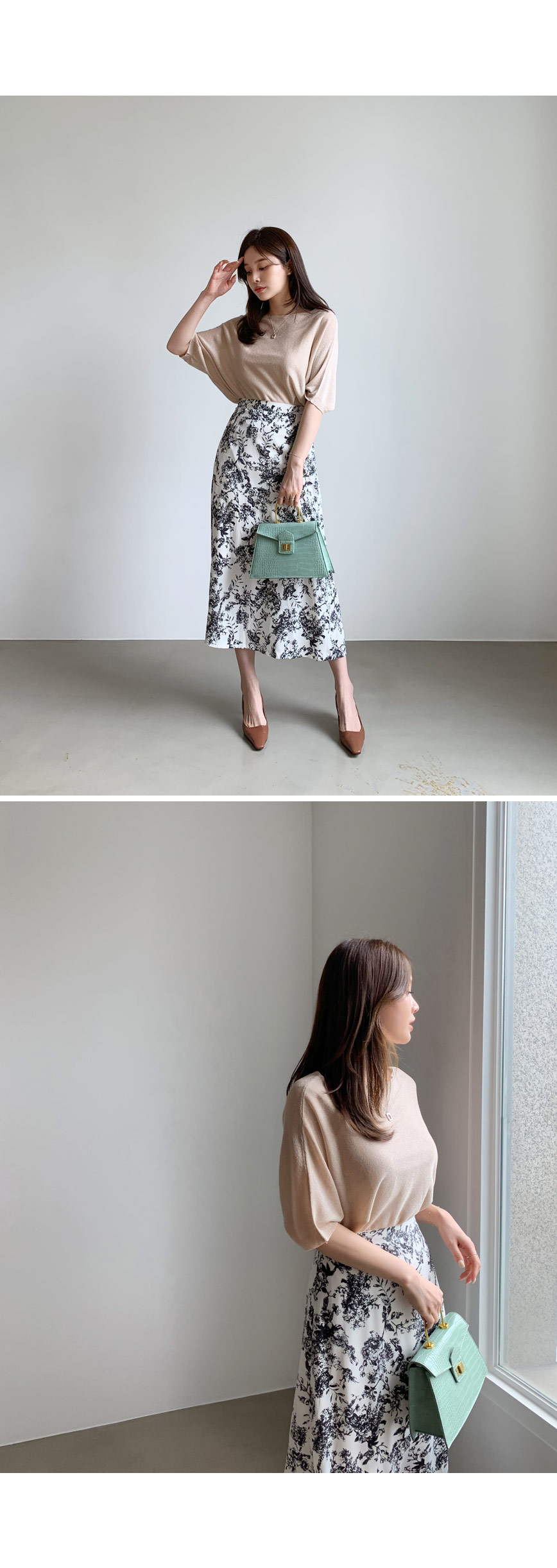 パターンフレアスカート・全2色 | DHOLIC PLUS | 詳細画像3